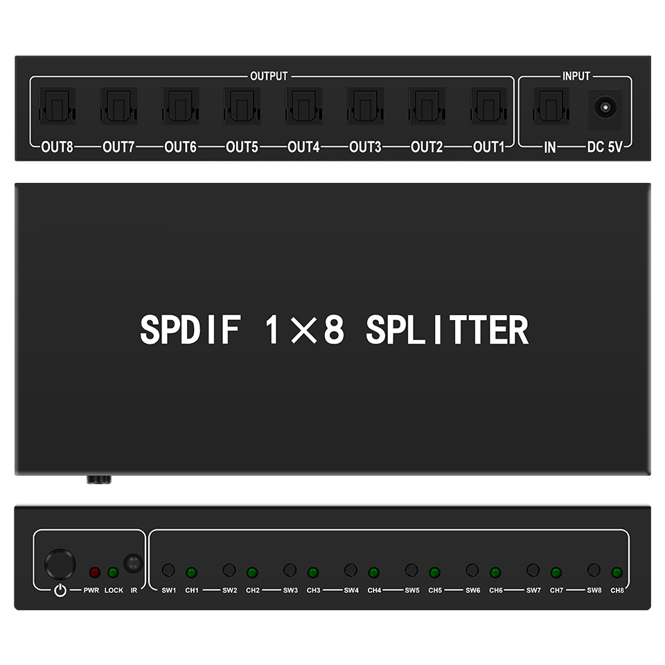 Home Cinema Tv - Divisor de Audio óptico, divisor Digital