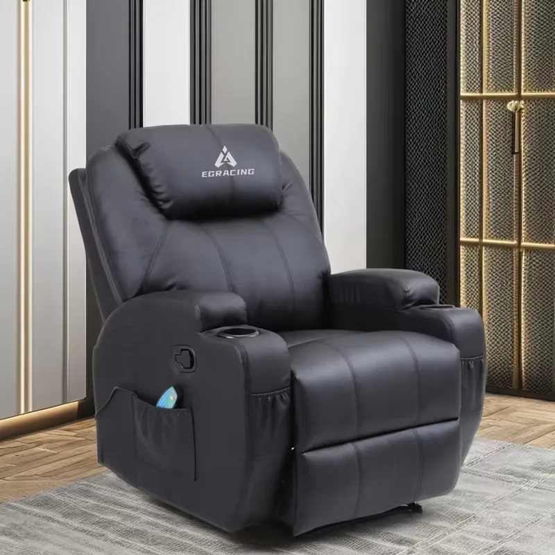 Home Cinema Chairs - Sillón Reclinable Individual Moderno, de Cuero