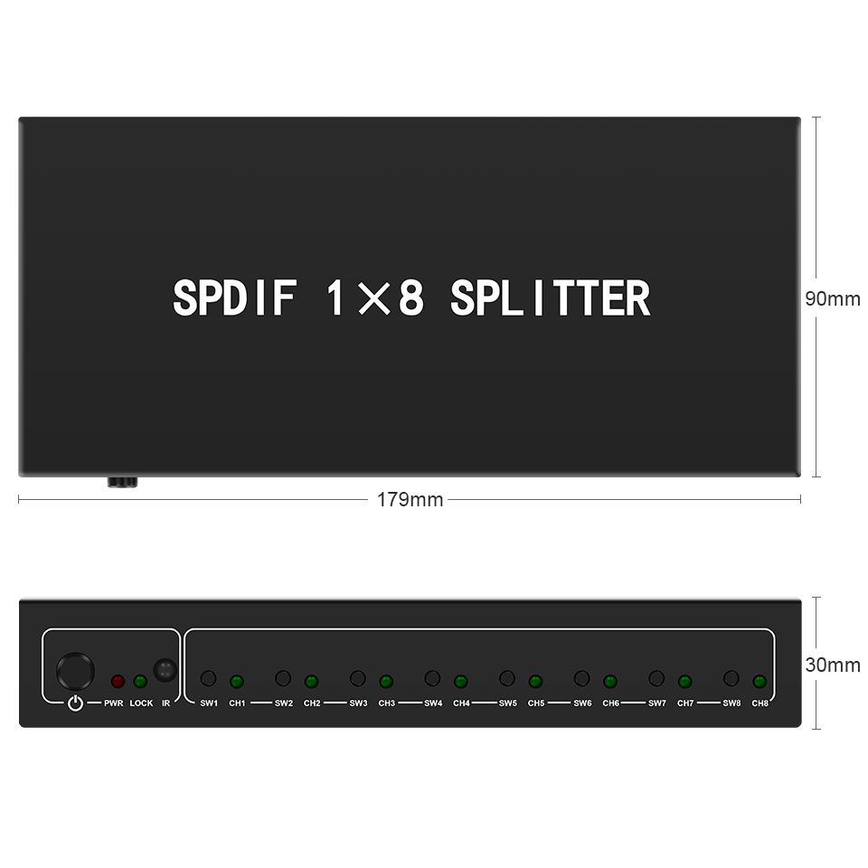 Divisor de Audio óptico, divis - Home Cinema Tv reseña y precio