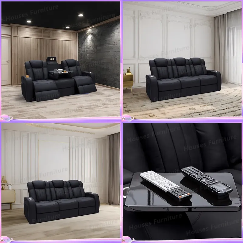 Sillón Reclinable de Cuero par - Home Cinema Chairs reseña y precio
