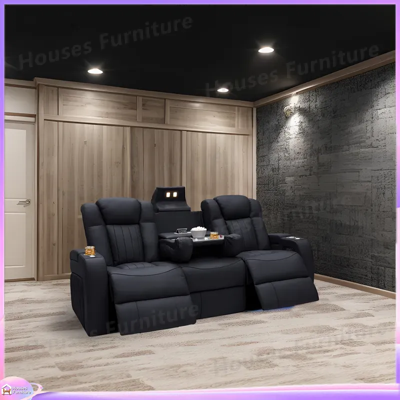 Sillón Reclinable de Cuero par - Home Cinema Chairs reseña y precio